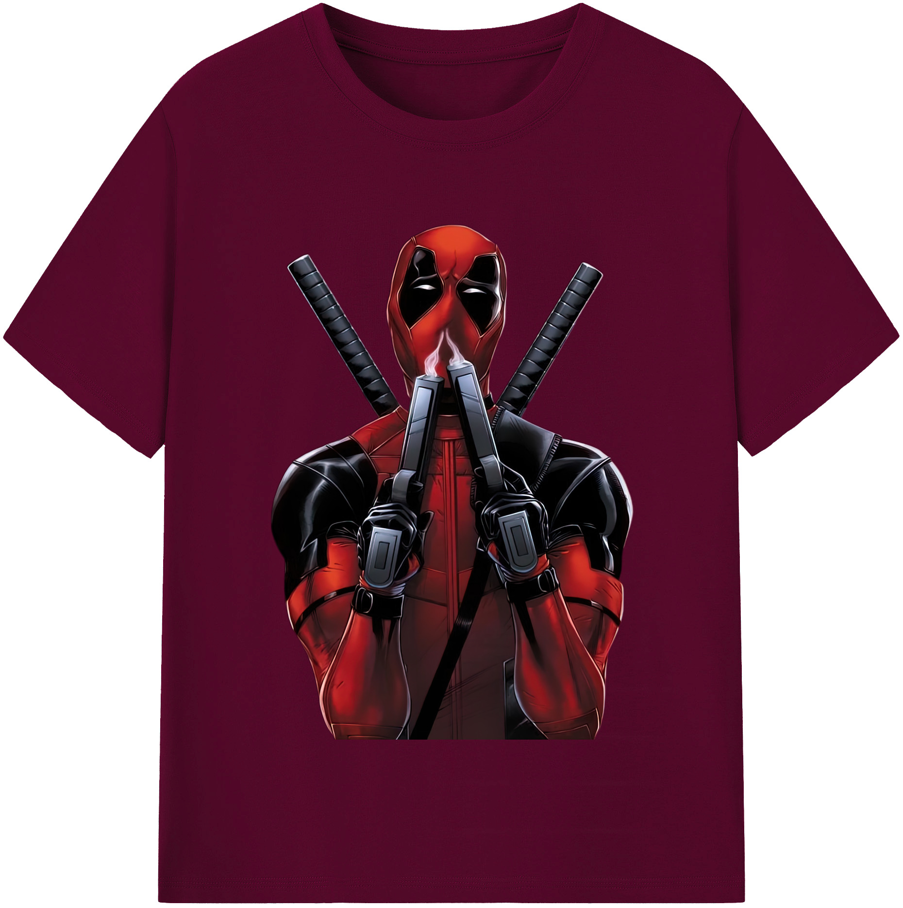 （画像用） Deadpool デッドプール レディースカジュアルプリントTシャツ（綿100％）